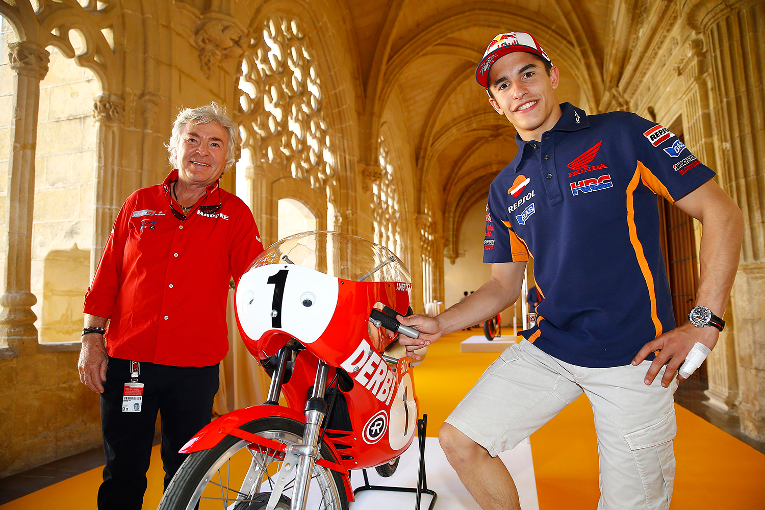 Ángel Nieto y Marc Márquez, Jerez, 2015